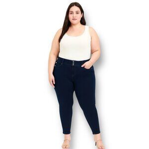 Torrid 20R Dark Wash Stretch Denim Jeggings Cotton Blend High Rise Skinny Fit